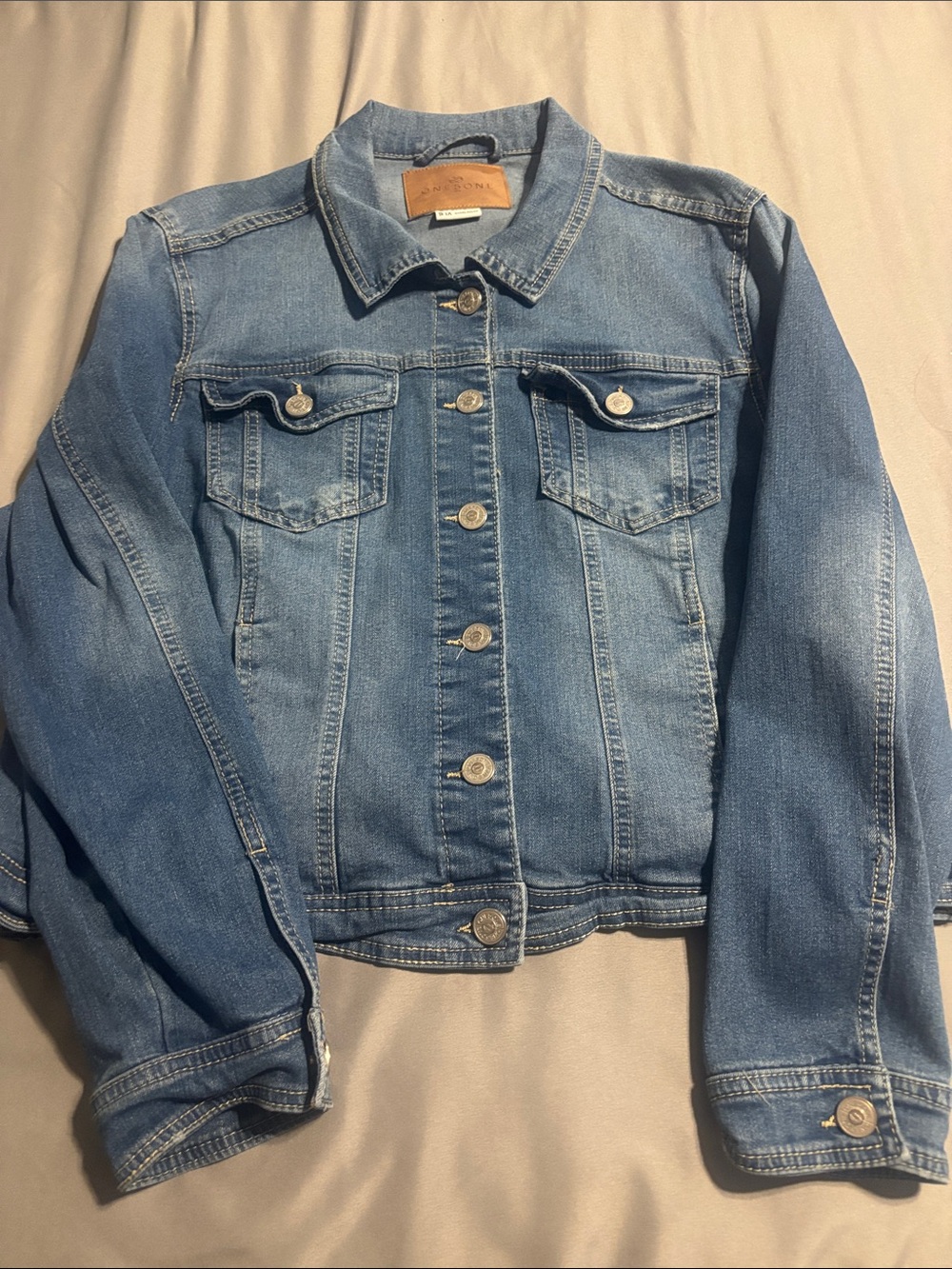 one 5 one Light Blue Denim Jean Jacket